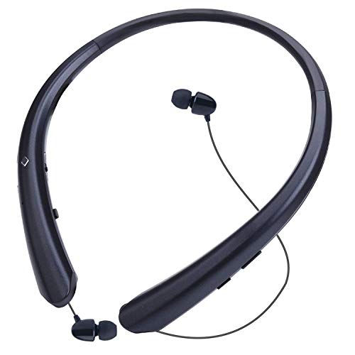 Bluetooth Headphones, Wireless Retractable Earbuds Neckband Headset Sports Sweatproof Earphones with - //coolthings.us
