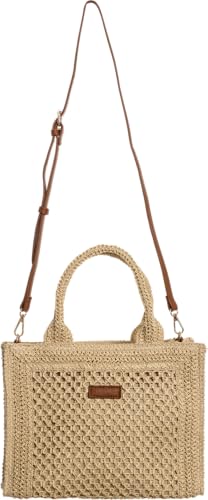 Sac en paille tressée au design méditerranéen haut de gamme Procida