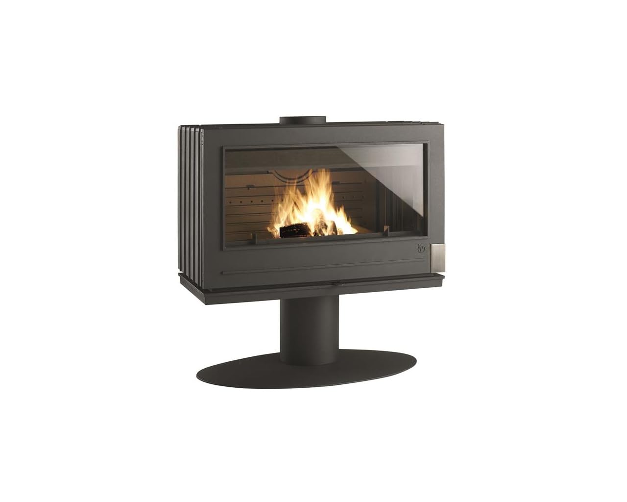 Poêle À Bois Fonte 12kw Anthracite