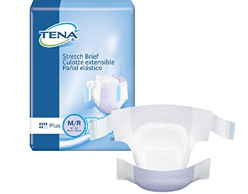 TENA Stretch Plus Incontinence Brief M Breathable, 67602, 72 Ct