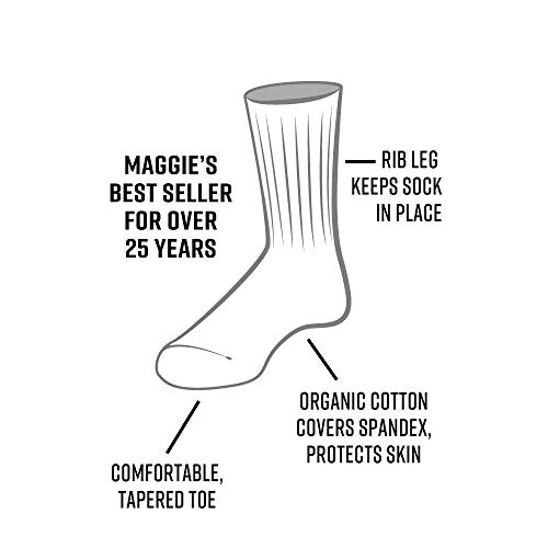 Maggie's Organics - Organic Cotton Classic Crew Socks - 3 Pairs - Unisex4