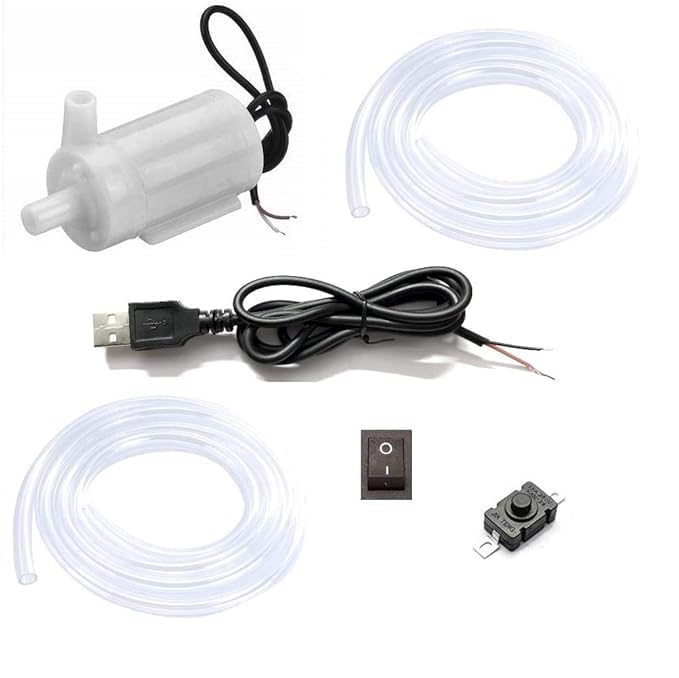 SP Electron Combo Pack of Double Side Pipe Hole Mini Water Pump DC 3-6V Micro for DIY Projects kit - with UISB wire (Set of 1) (B0DG6SLQN7) Amazon Price History, Amazon Price Tracker