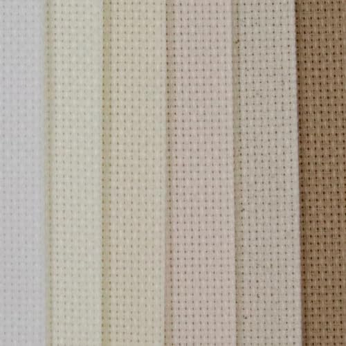 Image of KCS 6 pc of 12 inch x 18 inch (30cmx45cm) Counted Cotton Aida Cloth Cross Stitch Fabric (16CT-D)