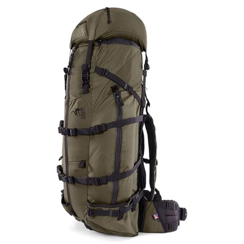 Stone Glacier Sky Talus 6900 Hunting Pack with Krux Frame, 6900 Cubic Inches, Ranger Green, Hydration Compatible, 150+ lb Load Rating (50143-RG-M)