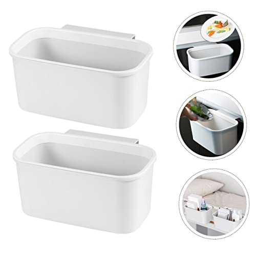 Caja colgante rectangular para almacenamiento y basura blanca miniatura 6