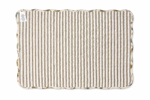 Image of Bailey Vintage Quilted 100% Cotton Set of 6 Placemats 13 inch x 19 inch