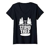 Photo Gallery donna stupid trees divertente disco golf frisbee albero gioco rega maglietta con collo a v Photo Gallery donna stupid trees divertente disco golf frisbee albero gioco rega maglietta con collo a v