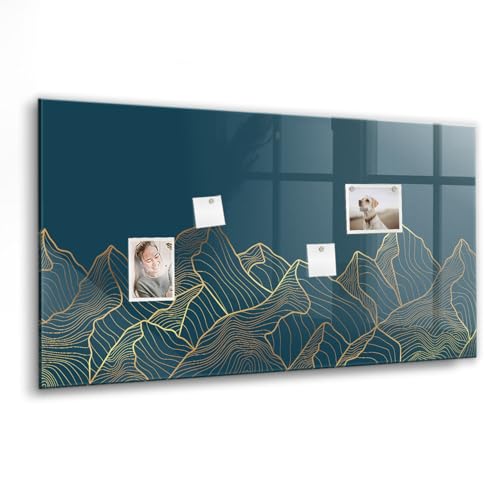 Tableau effaçable en verre avec aimants néodyme puissants inclus