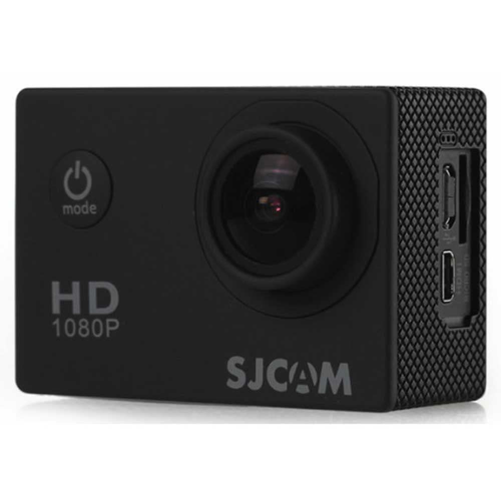 SJCAM SJ4000 camera showing MicroSD and HDMI ports
