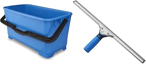 Unger Limpieza profesional de alta resistencia, lavado, cubo de trapeador, 6 galones y agarre profesional para ventanas y limpiacristales, 18 disponible en Yaxa Peru