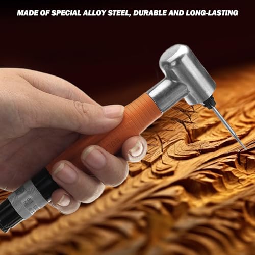 Mini amoladora neumática angular de 90 grados naranja con kit de accesorios para grabado 8