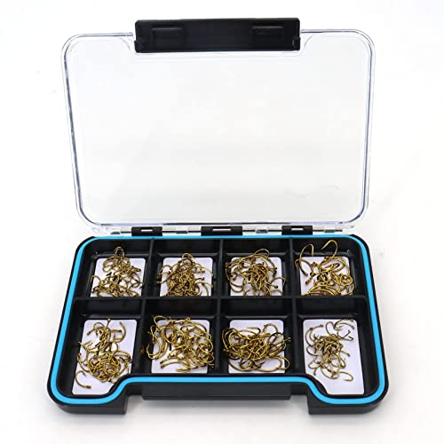 image for FAISOX 240pcs Fly Tying Hooks | one Magnetic Boxes Included | Dry, Wet