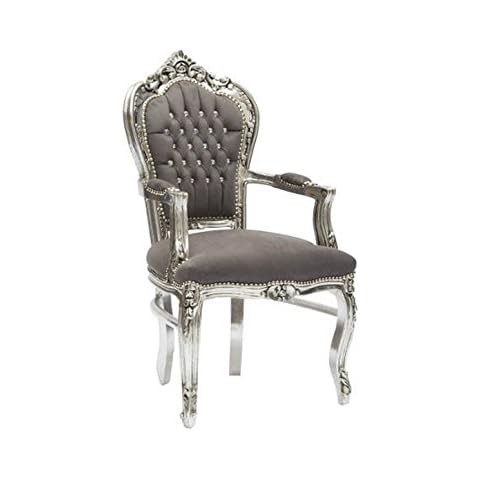 Way Home Store Sillón Barroco Luis XVI plateado y gris Cover