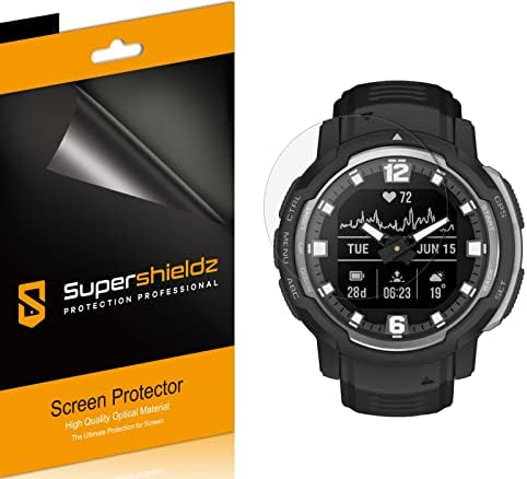 Supershieldz (3 Pack) Designed for Garmin Instinct Crossover and Instinct Crossover Solar Screen Protector, High Definition Clear Shield (PET)