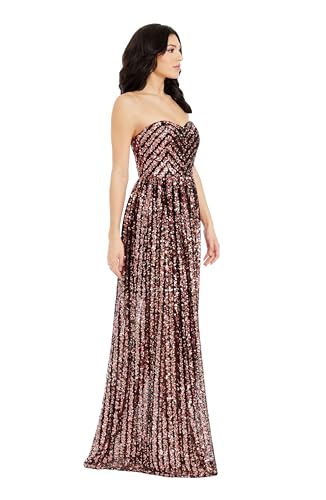 Dress the Population Women's Audrina Fit and Flare Maxi Dress3