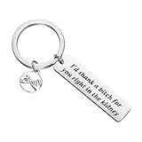 PENQI Funny Best Friends Keychain I’d Shank a Bitch For You Right In The Kidney keychain BFF Gift soul sister Gift (K in the kidney)