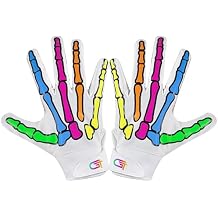 Glorious Traders Youth Football Gloves American Wide Receiver Football Gloves for Adult Men Women & Boys with Super Sticky Silicone Grip Palms Ultimate Performance Booster