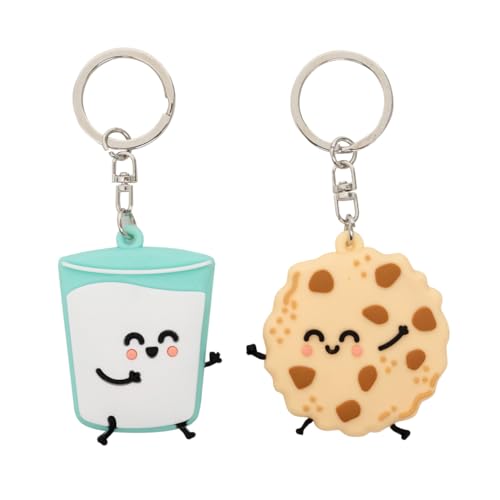 Mr. Wonderful - Set of 2 keyrings - Glass of milk and cookie