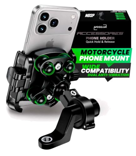 MOGGAM Motorcycle Phone Holder with Vibration Dampener