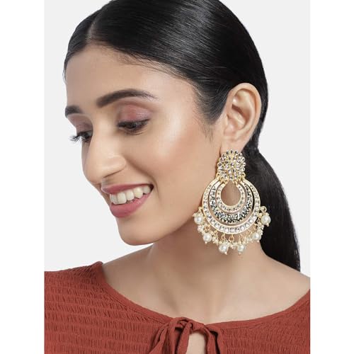 Image of Peora Traditional Indian Ethnic Earrings Jewellery Set Gift for Women Girls