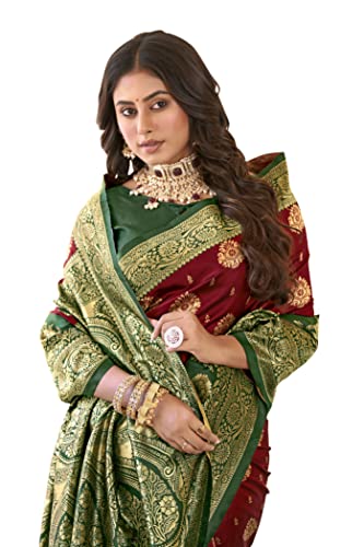 Image of Glory Sarees Women's Banarasi Silk Saree With Blouse Piece (Rich Silk101 Parent)