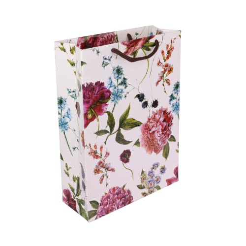 Image of TASCHE Alekhya Design Paper Gift Bags for Return Gift, Small Presents, Weddings, Birthday, Holiday Presents,Multicolor (20.32 x 7.62 x 27.94 Cm, Pack of 10)