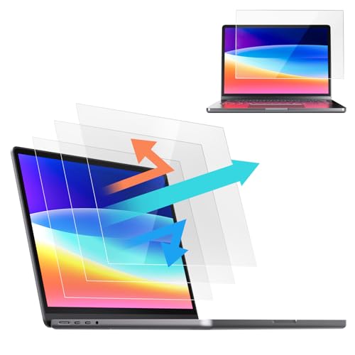 2 Pack 14 Inch Laptop Blue Light Screen Protector Touch Screen, Computer Screen Protector Compatible with Chromebook HP Pavilion ASUS Dell Acer Lenovo thinkpad Samsung Toshiba 16:9 Aspect Ratio, Buescreen Protector Anti-Glare for Eyes Protection