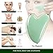 Gua Sha Facial Tools -Gua Sha Stone -Nature Jade Stone Guasha Massage Tool - Natural Jade for Scraping Facial and SPA Acupuncture Therapy -Heart Shape Jade Trigger Point Treatment on Face (Jade)