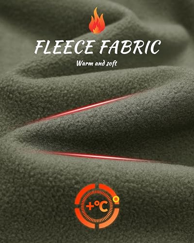 MAGCOMSEN Men's Tactical Jacket Winter Snow Ski Jacket Water Resistant Softshell Fleece Lined Winter Coats Multi-Pockets3