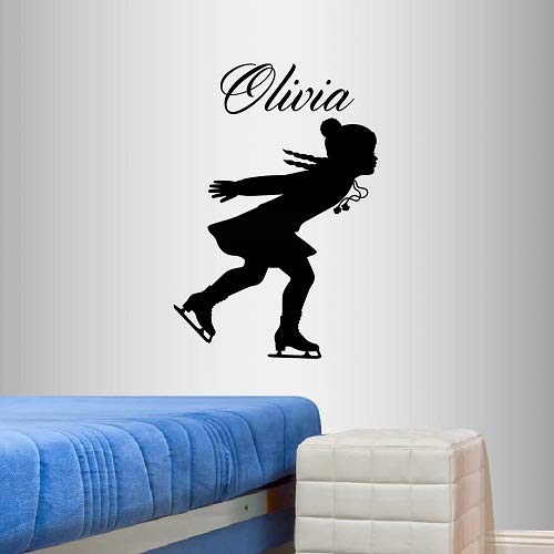 Vinilo Decorativo Pared Figura Patinaje Niña 2375
