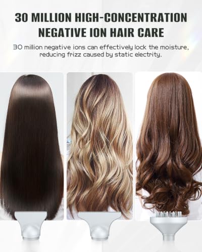 Image of slopehill Ionic High-Speed Hair Dryer,Professinoal Lightweight Travel Dryer | 2000W Fast Drying Blow Dryer, Quiet Low Noise, Portable, Women Men, 3 Attachments Diffuser for curly hair, Compact Salon