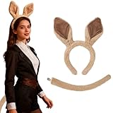 Generico Orejas De Caballo Para Cosplay - Para Festival De Cosplay 2026,Orejas De Caballo Año Nuevo Con Kit De Cola Larga | Para Cumpleaños Navidad Niños Adultos Eventos Y Fiestas