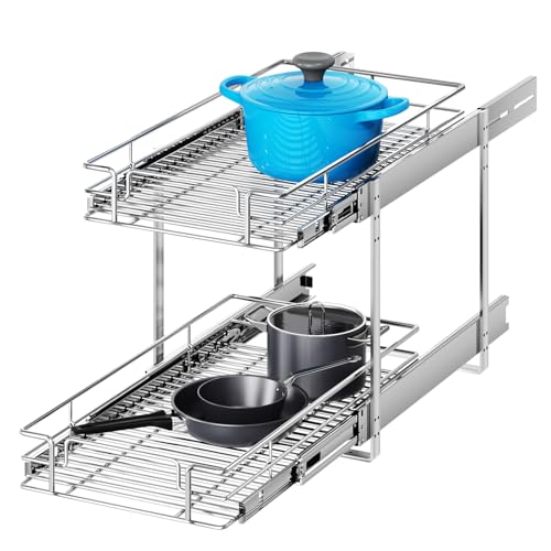 MODCART 2 Tier Individual Pull Out Cabinet Organizer 10½" W