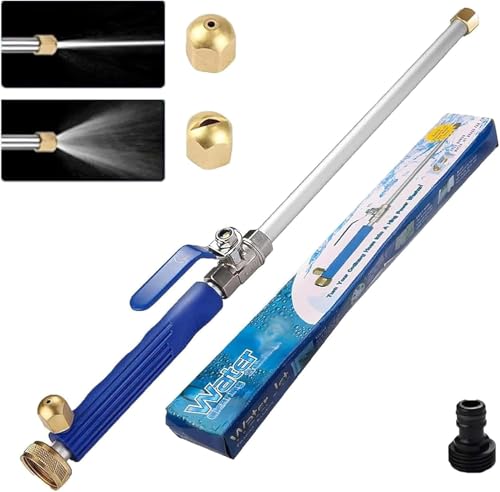 High Pressure Washer Extension Wand, Upgraded 2-In-1 Hydro Jet Hose Nozzle High Pressure For Car, 2026 New Water Arrow Sprayer, Jet Gutter Cleaning Tools For Patio Garden Outdoor Cleaning Blue