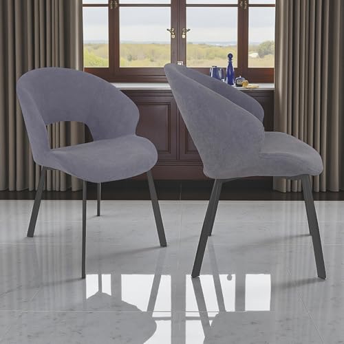 Image of The Attic Quarto Stone 6 Seater Dining Set,Steel Grey,Rose Gold, Gun Metal & Cream,160Cms