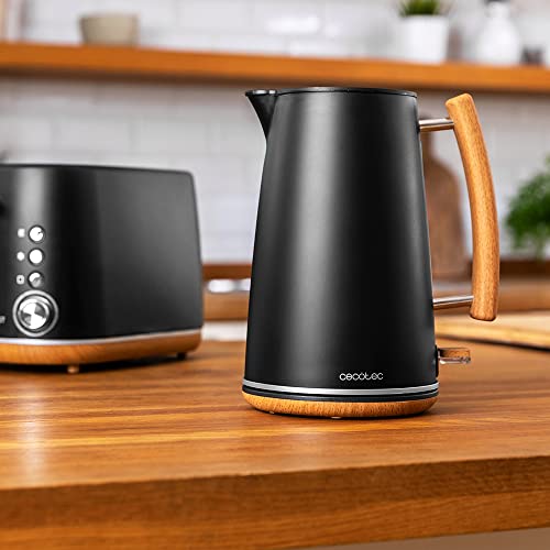 Cecotec Vattenkokare Thermosense 400 Black Woody 1,7L 3000W