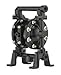 Double Diaphragm Pump,Aluminum,Air Operated,Viton,75 GPM