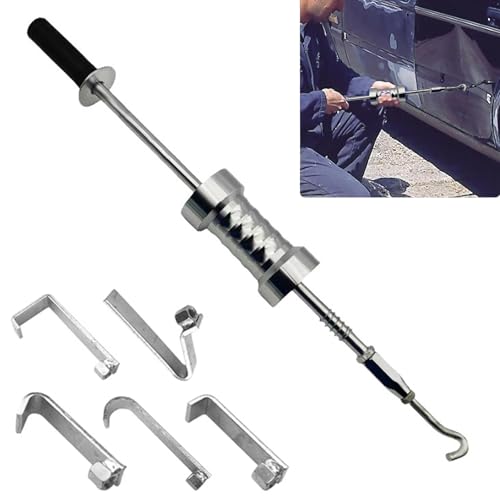 Gleithammer-Set Schwerlast-Zughamme mit 5 Haken Zughammer 8.5 kg Schlaghammer Ausbeul Hammer Ausbeulwerkzeug Karosserie