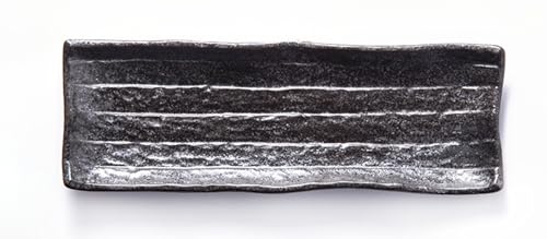 長角皿 セット 陶器 お皿セット すし 焼き物皿 魚 皿 刺身皿 焼き魚皿 寿司皿 長皿 魚料理 和食 揚げ物 お茶 ソース入 薬味壺 長方形 プレート 食器 レストラン 居酒屋 和風 磁器 おしゃれ (11インチです(a))