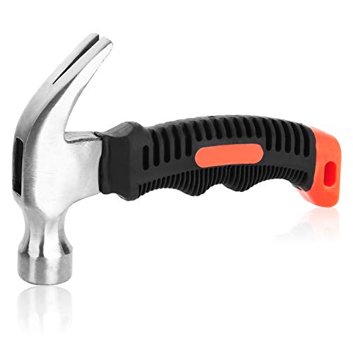 Lishine 8 Oz Stubby Claw Hammer, 4 Pack Small Claw Hammer With Mini Handle, Nail Hammer Tools, Small Hammer For Household Work And Outdoor Camping #TOP3