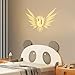 3D Owl Wall Light - LED Night Light, Battery Operated , Cute 3D Printed Resin Animal Lamp for Bedroom, Staircase, Hallway, Kitchen - Easy Install Wall Sconce Decoration (Warm Light, 16*11*7CM)