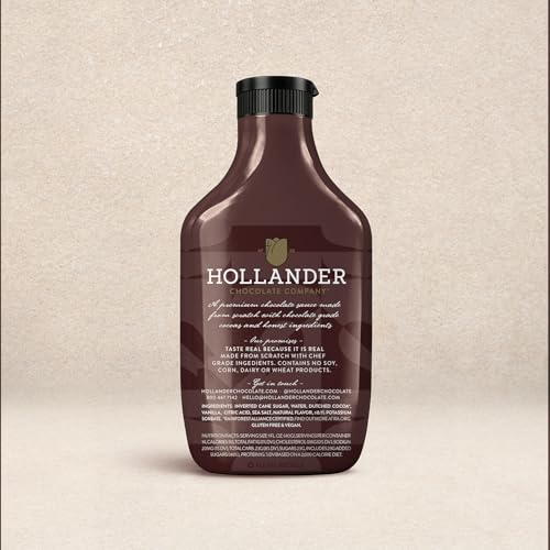 Image of Hollander Dutched Chocolate Cafe Sauce, 15 fl. oz. Squeeze Bottle (Pack of 3)