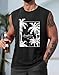 VOGSTART Men Slim Fit Sleeveless Casual Solid Fashion Shirt XXXL