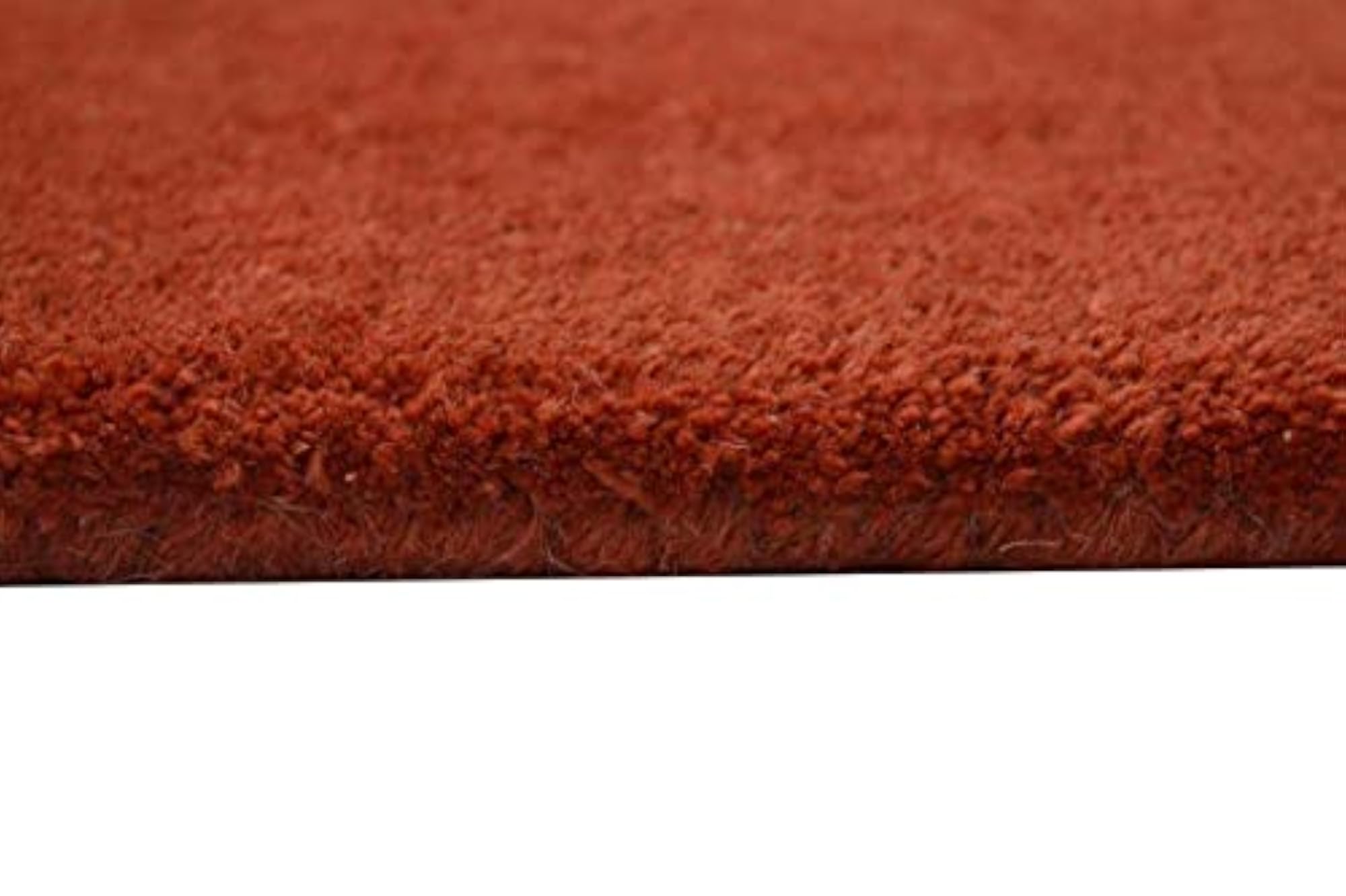 Super Soft Pure Woolen Handmade Plain Rug, 2x6 Feet