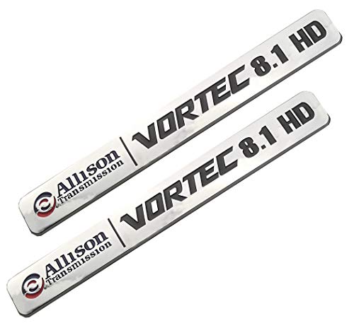 Calcomanías 8.1 L Vortec Allison Transmisión 3D para GMC Sierra 2500Hd 3500Hd