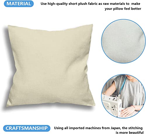 Jiuyiqibz4 Linen Throw Pillow Cases(Set Of 4) Cushion Cover For Sofa Bed Home Decor,Two Sided 3D Print Cat Pillows Covers,18 In×18 In #TOP2