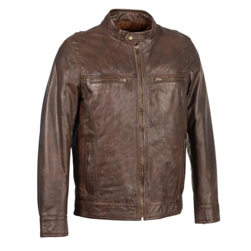 Image of Milwaukee Leather SFM1865 Men's Black Classic Fashion Leather Jacket with Zipper Closure