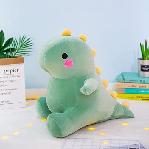 Niedliche Karikatur Dinosaurier Plüschtier Kuscheltier Dinosaurier Kissen Stofftier Puppe Zimmer Dekor für Kinder Weihnachten Geburtstagsgeschenke Grün 50cm