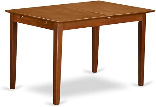 Miniatura 9 de East West Furniture Mesa de comedor rectangular de cocina moderna con hoja de mariposa, 32 x 60 pulgadas, Pst-mah-t