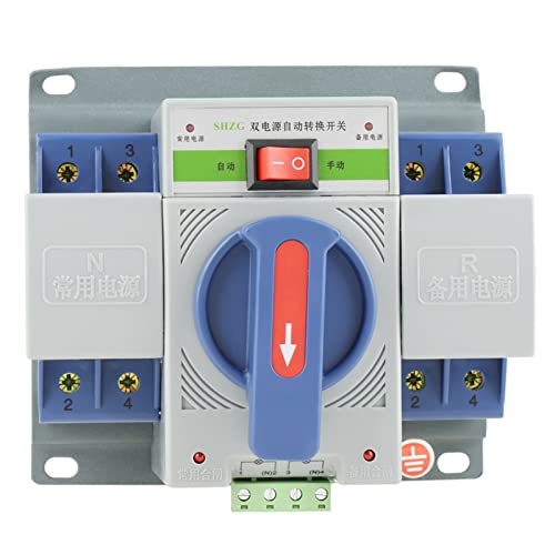 Interruptor de transferencia automática 220V conmutador doble potencia 63A 2P